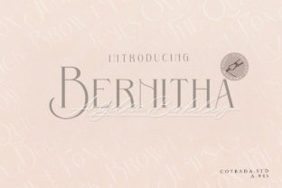 Bernitha Angelica Berkeley Duo: A Script Font for Digital Design