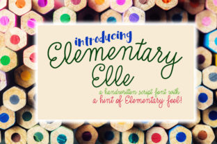 Elementary Elle: A Timeless Script Font for Creative Crafters