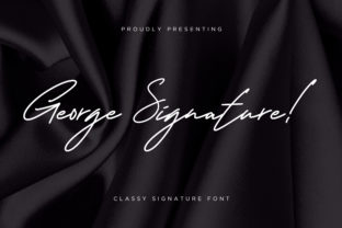 George Signature: A Timeless Script Font for Editorial Design