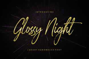 Glossy Night: A Font That Elevates Your Brand