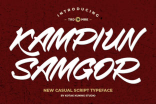 Kampiun Samgor: A Script Font for Creative Crafters