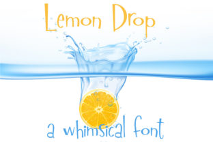 Lemon Drop Font for Handmade Creators