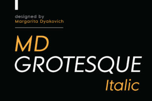 MD Grotesque Italic: A Timeless Sans Serif for Crafters and Product Creators