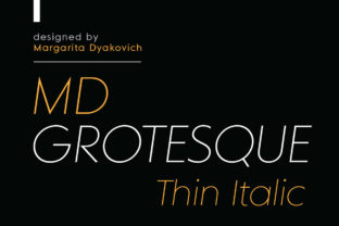 MD Grotesque Thin Italic: A Minimalist Font for Modern Campaigns