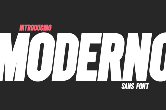 Moderno: A Bold Sans Serif for Modern Web Design