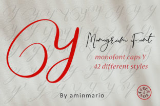 Monogram Y Monofont Caps Y: A Versatile Script Font for Editorial Design