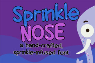 Sprinkle Nose: A Whimsical Script Font for Digital Design