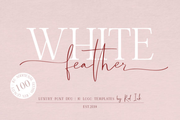 White Feather Duo: Elevating Your Design with Timeless Typography
